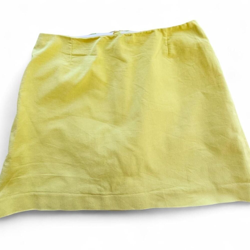 Milly by Anthropologie Yellow Mini Skirt Size 4